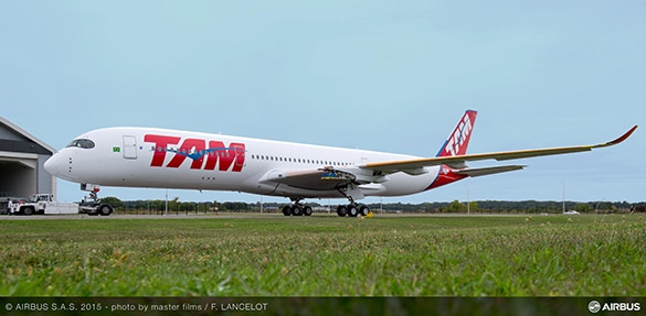 TAM reveals its first Airbus A350 XWB