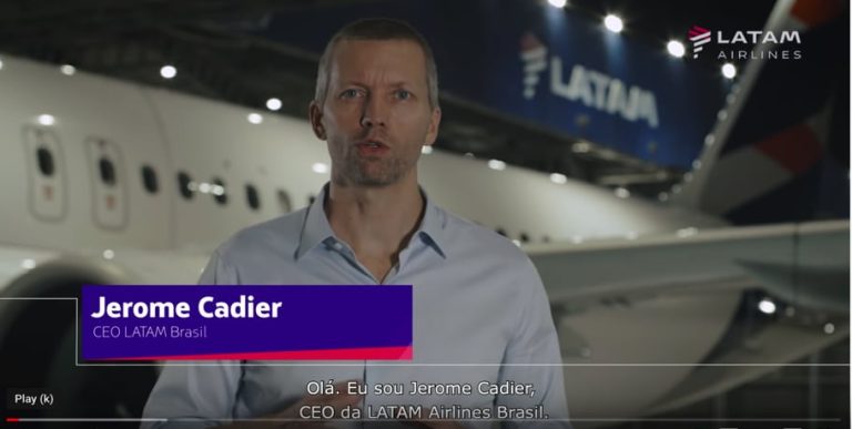 Presidente da LATAM – Video sobre a situação