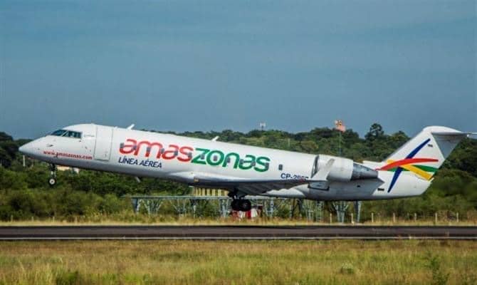 Amaszonas, airlines, Santa Cruz de la sierra, São Paulo, routes, gol