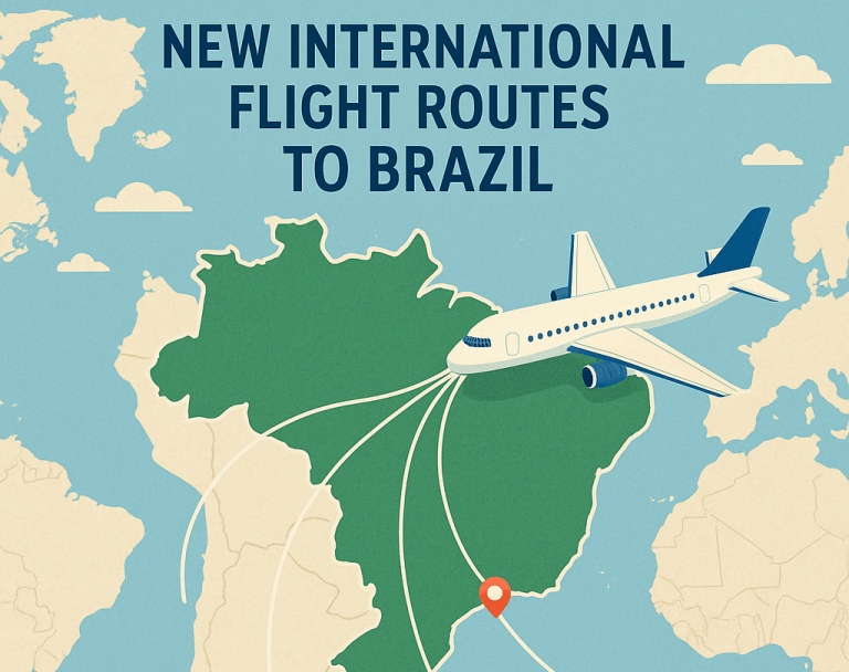 New international routes to Brazil starting in June 2025