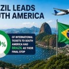 Brazil with 40 percent of all traffic to South America